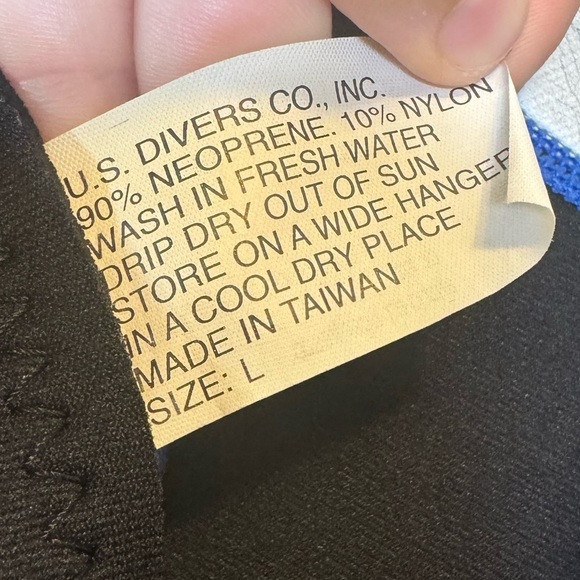 Titanium Warm To The Bone Seal Skin Diving Suit Black and Blue Size L Large - Picture 15 of 16